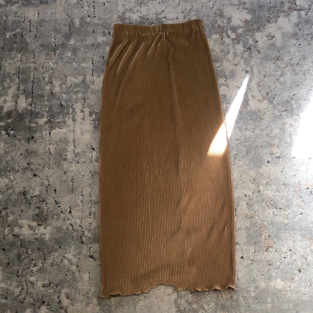SHEIN • Gold Maxi Skirt • Size 4